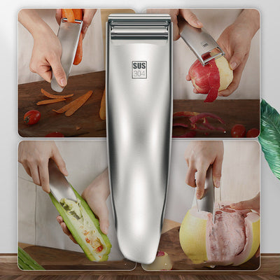 Multifunctional Stainless Steel Peeler Potato Radish Grated Pumpkin Peeler Knife