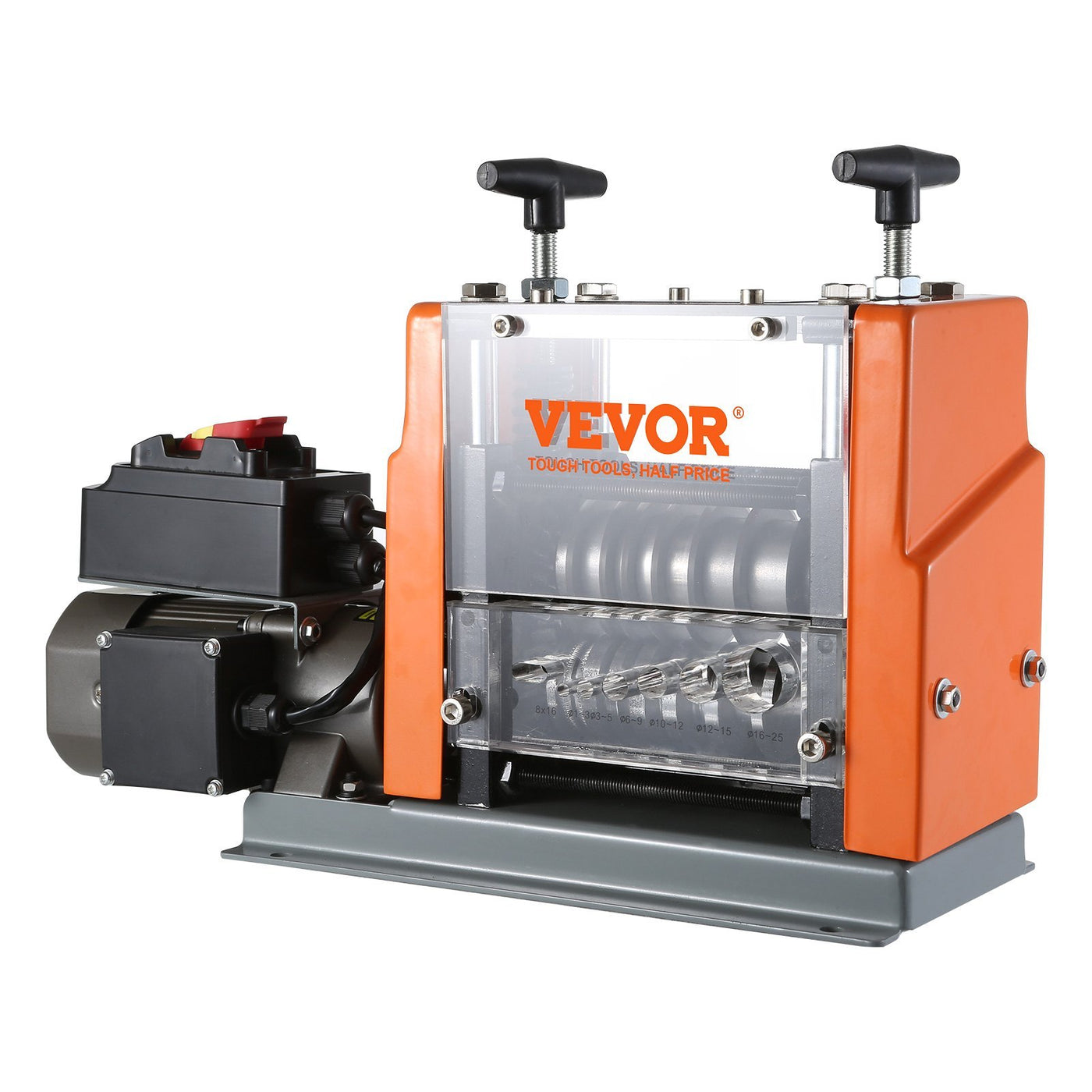 Automatic Wire Stripping Machine, Electric Motorized Cable Stripper, 60 W, Wire Peeler With Visible Stripping Depth Reference, 6 Round 1 Flat Channels For Scrap Copper Recycling