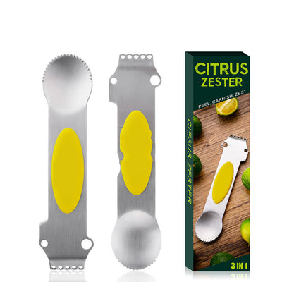 Multifunctional orange peeler