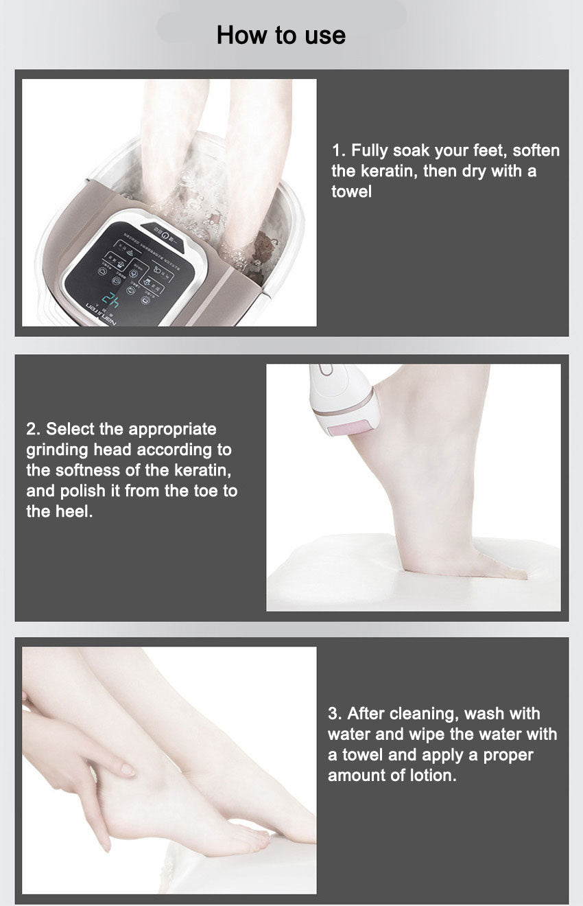 Electric foot peeler